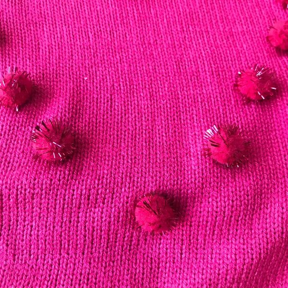 Jolly knits Dog Pink heart  Sweater Size : XS - Picture 3 of 7